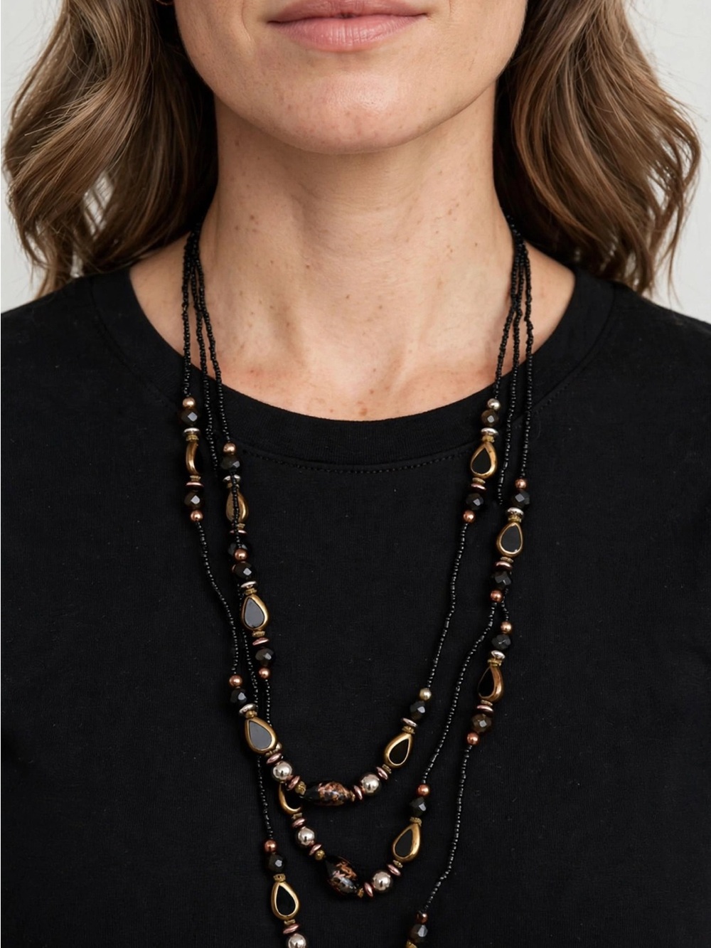 Laila Rowe glass and beads necklace